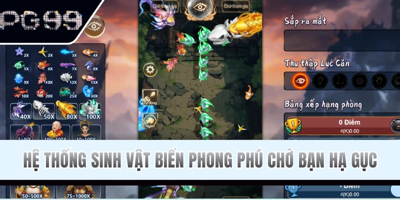 Đa dạng sinh vật biển tỷ lệ thưởng cao